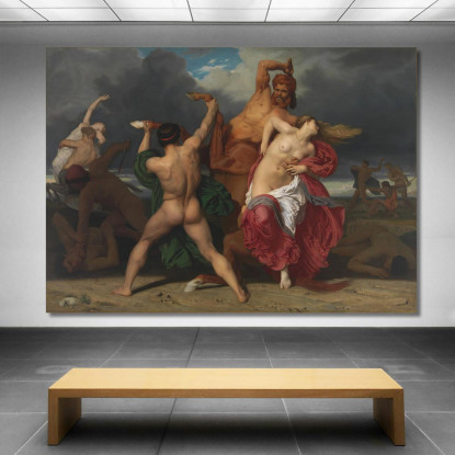 Battaglia Dei Centauri E Dei Lapiti William Bouguereau wbg19 quadro stampato su tela