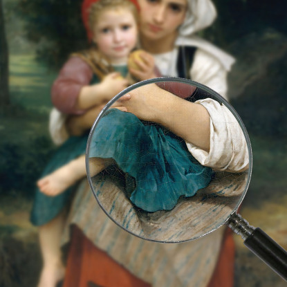 Fratello E Sorella Bretone William Bouguereau wbg24 quadro stampato su tela