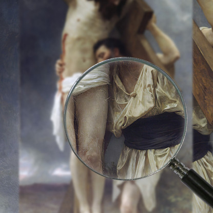 Compassione William Bouguereau wbg27 quadro stampato su tela