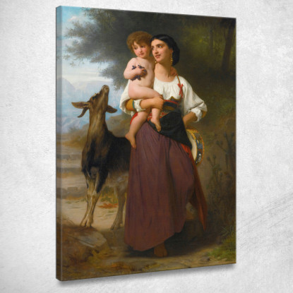 Lussuria William Bouguereau wbg28 quadro stampato su tela