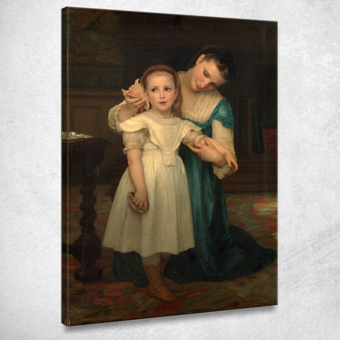 Al Chiuso William Bouguereau wbg48 quadro stampato su tela