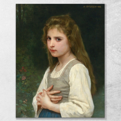 Giovanna William Bouguereau wbg52 quadro stampato su tela