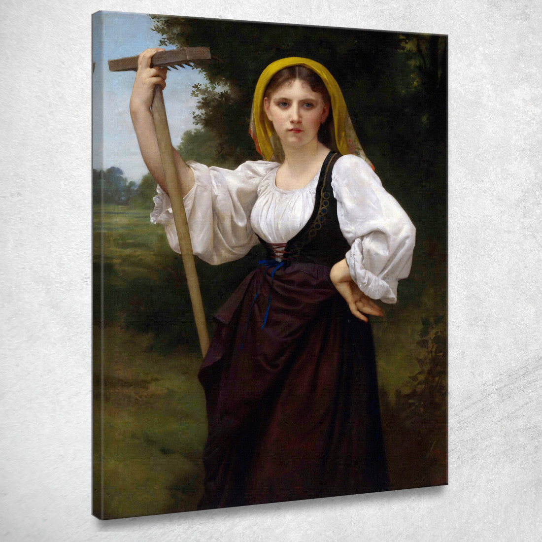 Il Voltafieno William Bouguereau wbg61 quadro stampato su tela