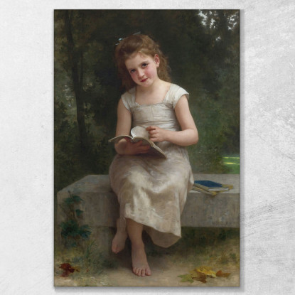 La Luce Di Lettura William Bouguereau wbg66 quadro stampato su tela