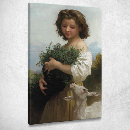 La Piccola Esmeralda William Bouguereau wbg69 quadro stampato su tela