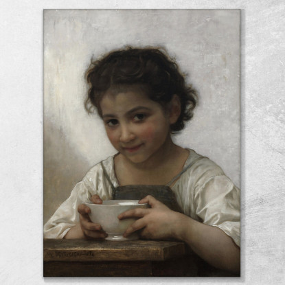 Zuppa Di Latte William Bouguereau wbg72 quadro stampato su tela