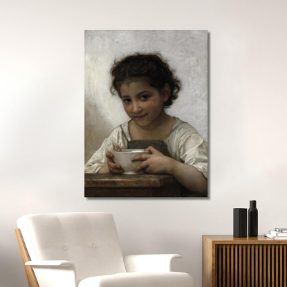 Zuppa Di Latte William Bouguereau wbg72 quadro stampato su tela