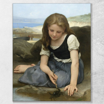 Il Granchio William Bouguereau wbg79 quadro stampato su tela