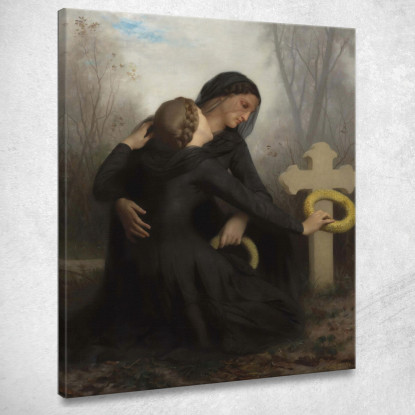 Giorno Dei Morti Ognissanti William Bouguereau wbg83 quadro stampato su tela