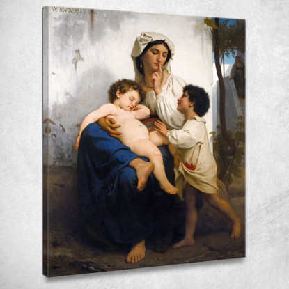 Il Sonno William Bouguereau wbg91 quadro stampato su tela