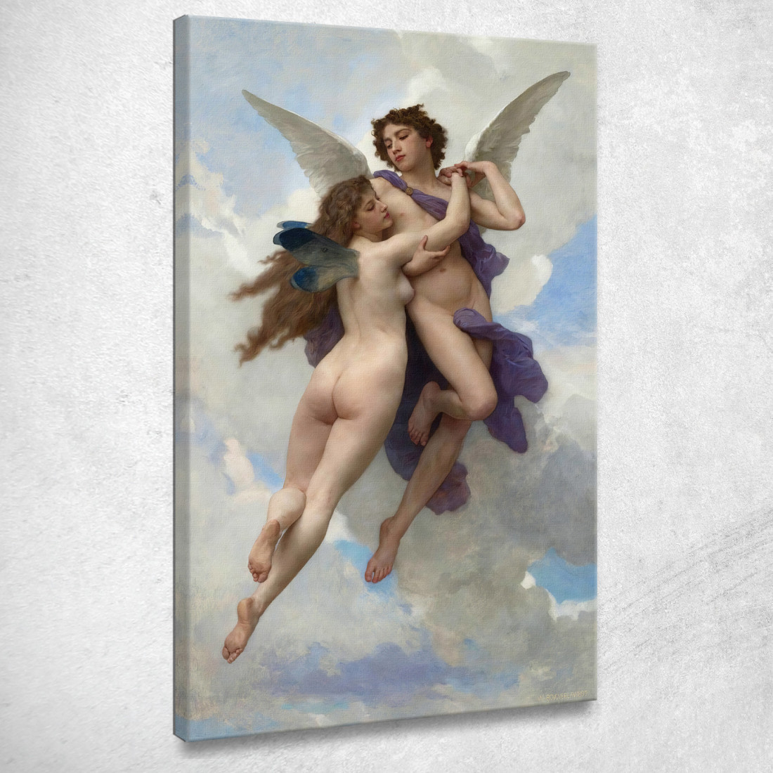 Amore E Psiche William Bouguereau wbg102 quadro stampato su tela