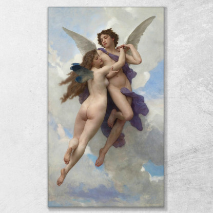Amore E Psiche William Bouguereau wbg102 quadro stampato su tela