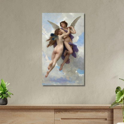 Amore E Psiche William Bouguereau wbg102 quadro stampato su tela