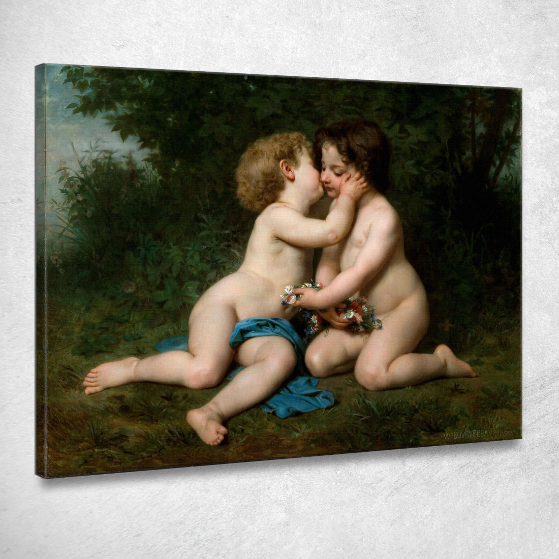 Pace William Bouguereau wbg123 quadro stampato su tela