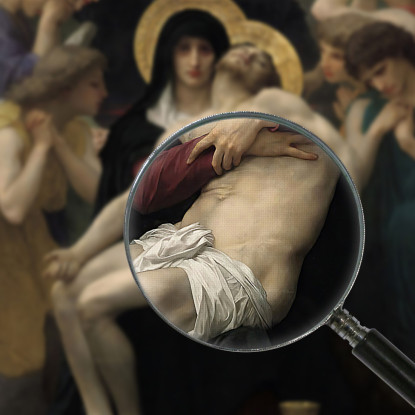 Pietà William Bouguereau wbg126 quadro stampato su tela