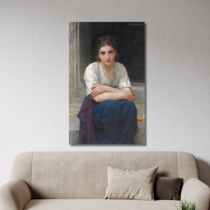 Fantasticheria Sulla Soglia William Bouguereau wbg142 quadro stampato su tela