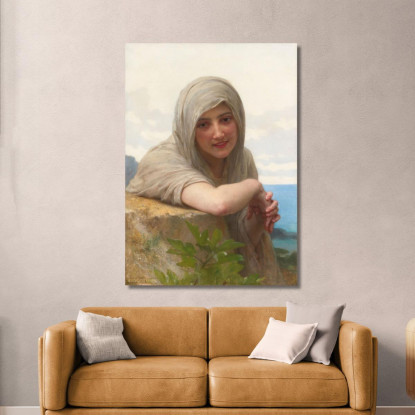 Souvenir William Bouguereau wbg149 quadro stampato su tela