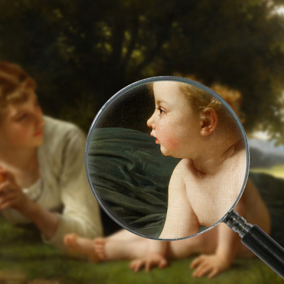 Tentazione William Bouguereau wbg150 quadro stampato su tela