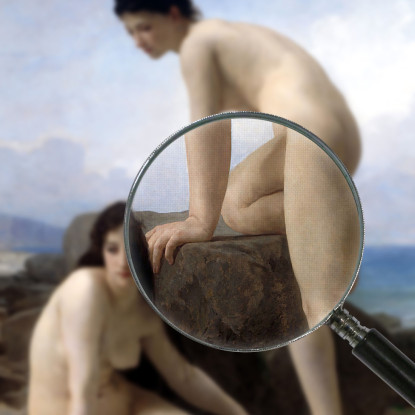 I Bagnanti William Bouguereau wbg153 quadro stampato su tela