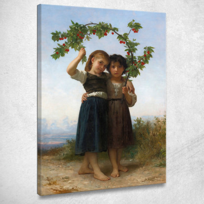 Il Ramo Di Ciliegio William Bouguereau wbg156 quadro stampato su tela