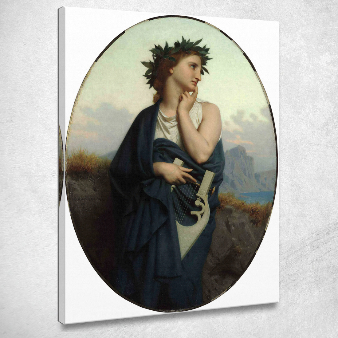 La Musa Filomele William Bouguereau wbg164 quadro stampato su tela