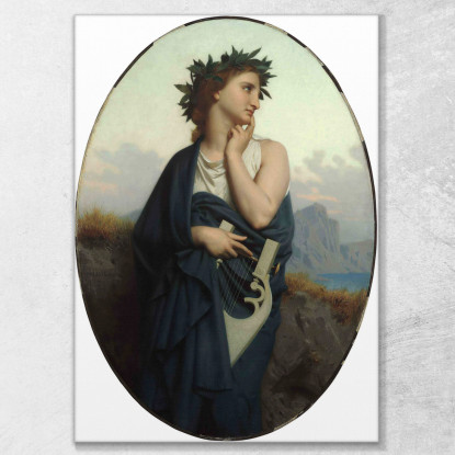 La Musa Filomele William Bouguereau wbg164 quadro stampato su tela