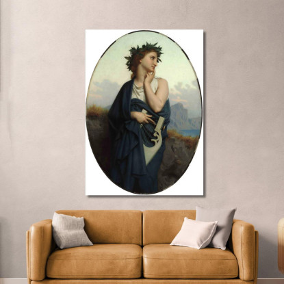 La Musa Filomele William Bouguereau wbg164 quadro stampato su tela