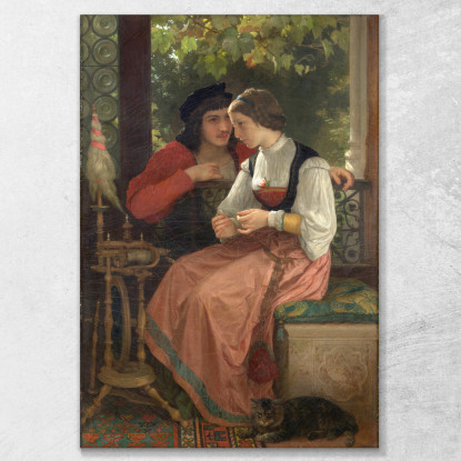 La Proposta William Bouguereau wbg166 quadro stampato su tela