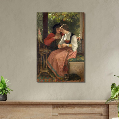 La Proposta William Bouguereau wbg166 quadro stampato su tela