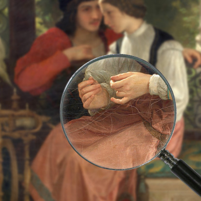 La Proposta William Bouguereau wbg166 quadro stampato su tela