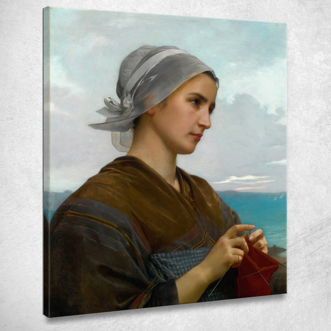 Maglia Bretone William Bouguereau wbg174 quadro stampato su tela