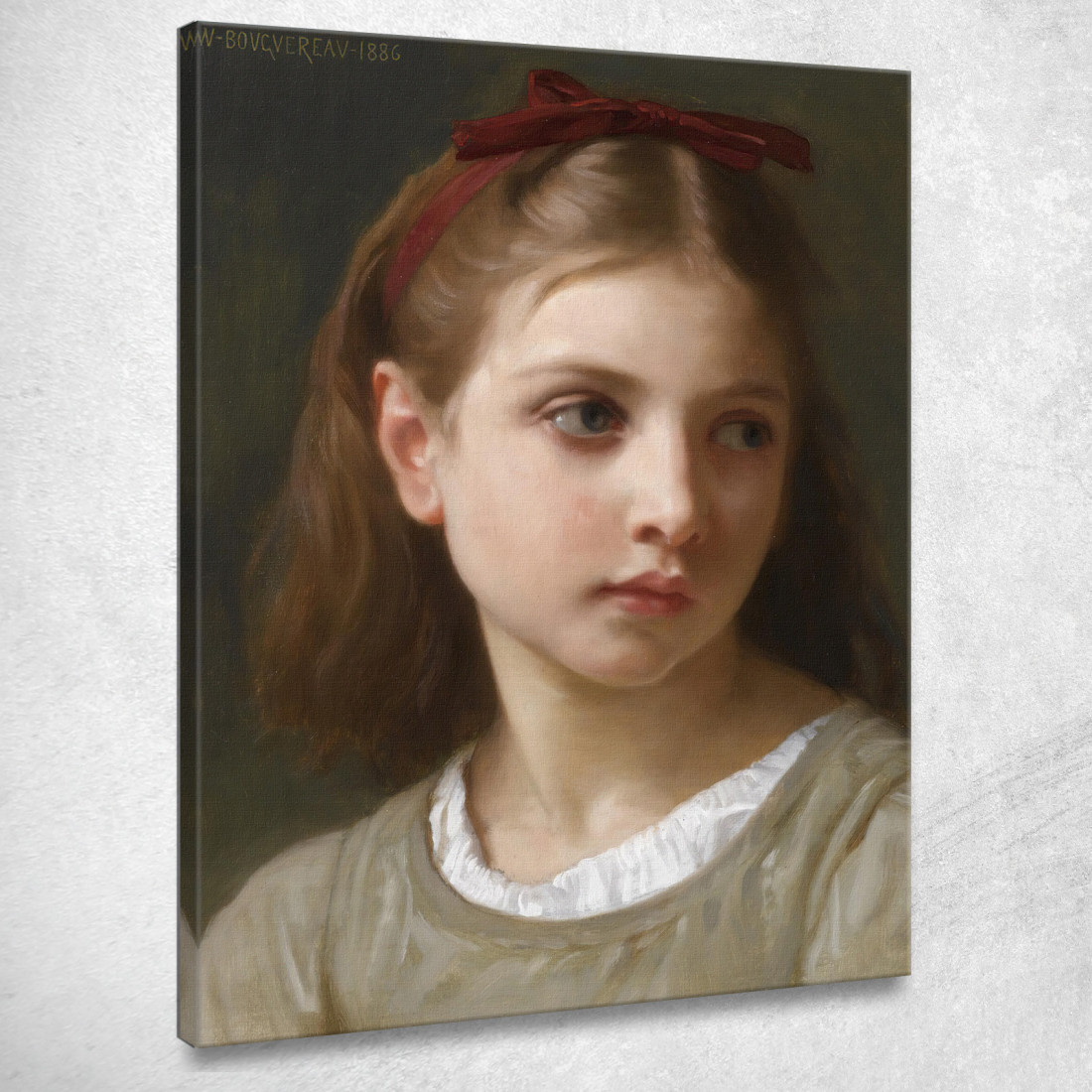 Una Piccola Ragazza William Bouguereau wbg176 quadro stampato su tela