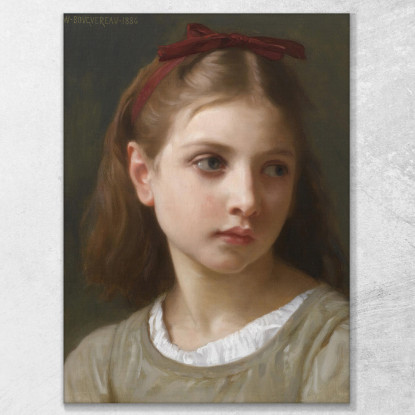 Una Piccola Ragazza William Bouguereau wbg176 quadro stampato su tela