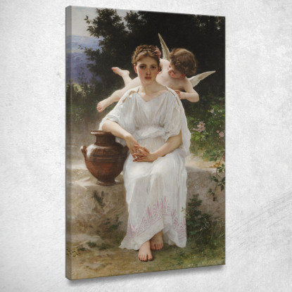 Sussurri D'Amore William Bouguereau wbg180 quadro stampato su tela