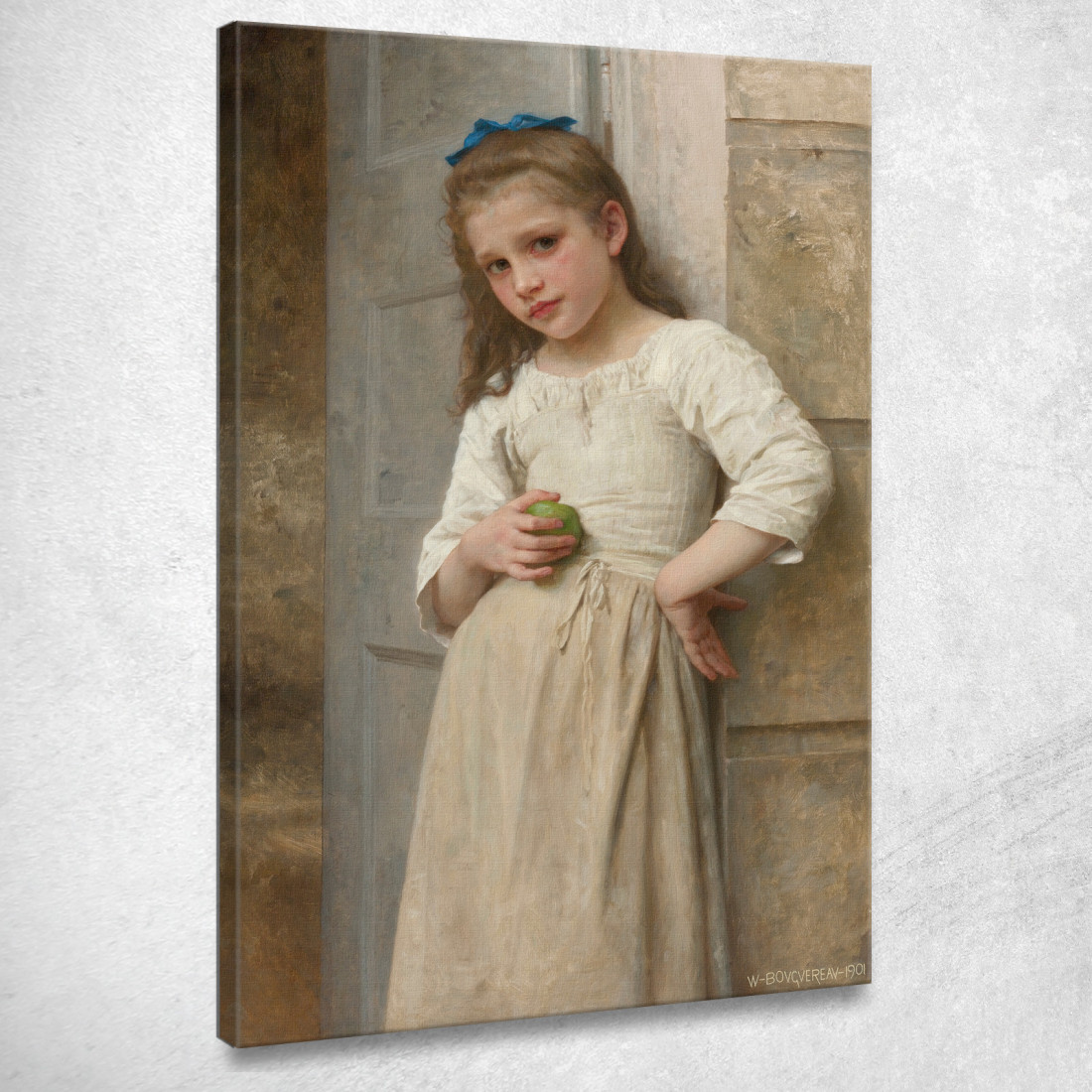 Yvonne Sulla Soglia William Bouguereau wbg183 quadro stampato su tela