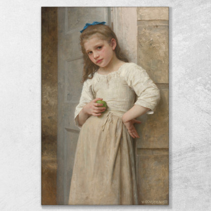 Yvonne Sulla Soglia William Bouguereau wbg183 quadro stampato su tela