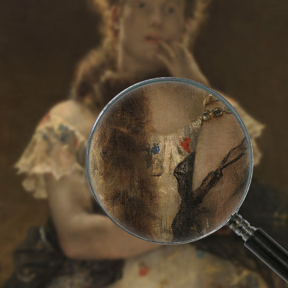 Le Sphinx Parisien 2 Alfred Stevens tableau impression sur toile
