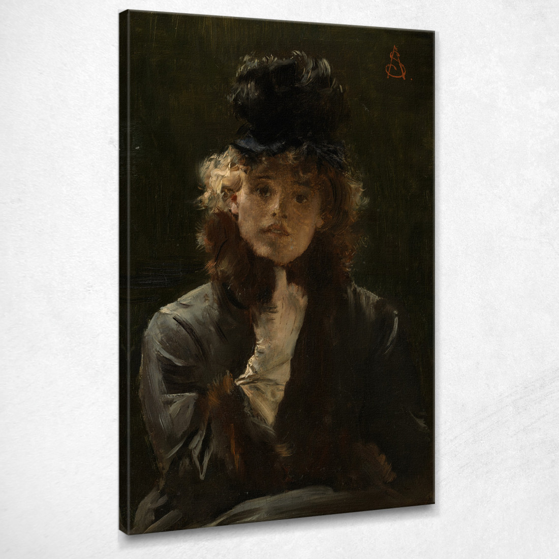 The Parisian Sphinx Alfred Stevens canvas print