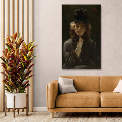 The Parisian Sphinx Alfred Stevens canvas print