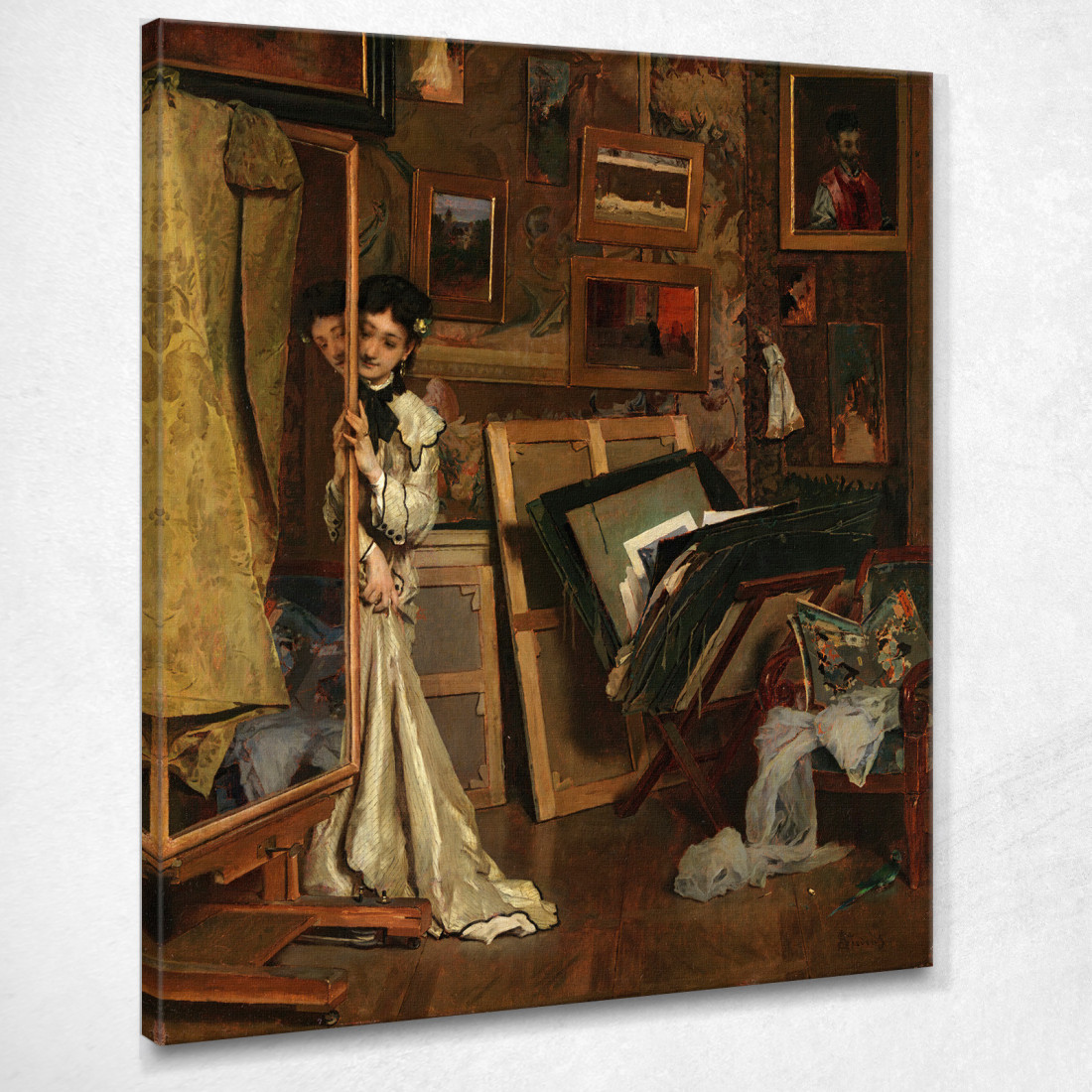 El Psyché Mi Estudio Alfred Stevens cuadro en lienzo
