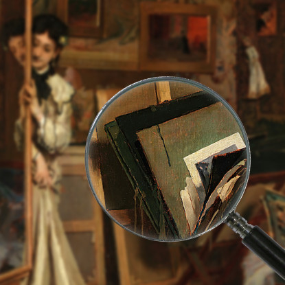 El Psyché Mi Estudio Alfred Stevens cuadro en lienzo