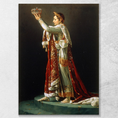 Porträt Von Napoleon Aus Davids Krönung Des Kaisers Und Der Kaiserin Jacques Louis David drucken auf leinwand