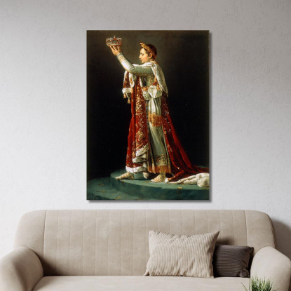 Retrato De Napoleón De La Coronación Del Emperador Y La Emperatriz De David Jacques Louis David cuadro en lienzo