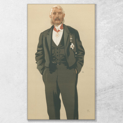 Il Comandante In Capo Dell'Esercito E Della Marina Indiana Da Vanity Fair, 25 Marzo 1876 James Tissot quadro stampato su tela