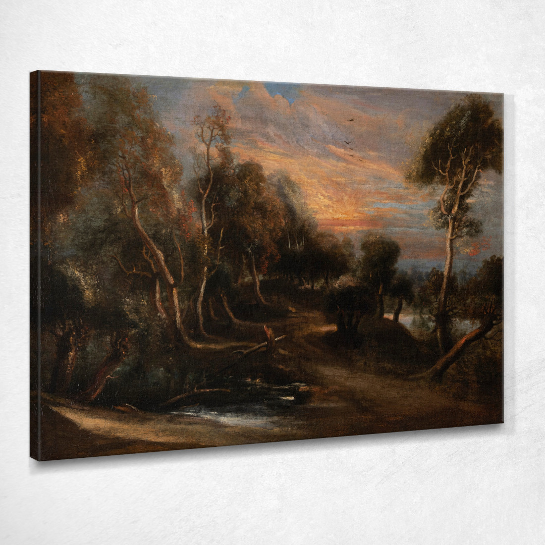 Un Paesaggio Boscoso Al Tramonto Peter Paul Rubens ppr9 quadro stampato su tela