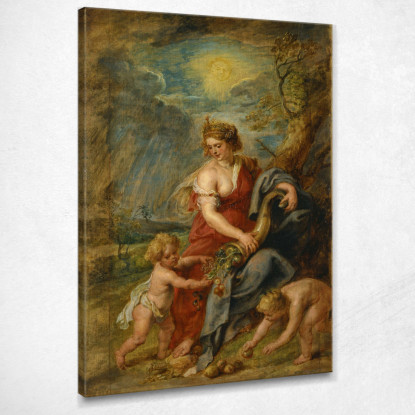 Abbondanza Abbondanza Peter Paul Rubens ppr10 quadro stampato su tela