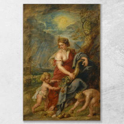 Abbondanza Abbondanza Peter Paul Rubens ppr10 quadro stampato su tela