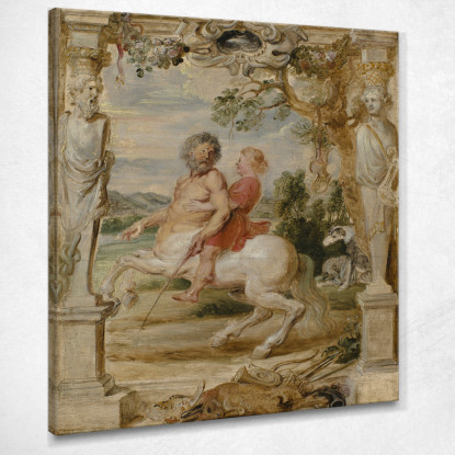 Achille Educato Dal Centauro Chirone Peter Paul Rubens ppr13 quadro stampato su tela