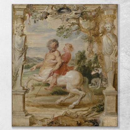 Achille Educato Dal Centauro Chirone Peter Paul Rubens ppr13 quadro stampato su tela