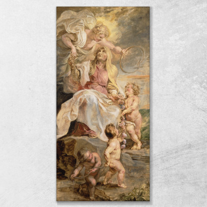 Allegoria Dell'Eternità La Successione Dei Papi Peter Paul Rubens ppr22 quadro stampato su tela